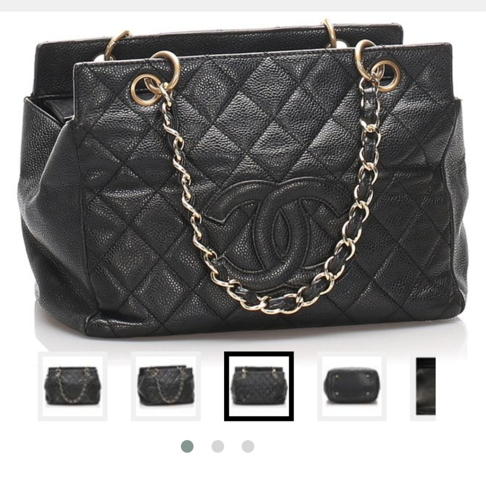 Chanel Black  Petite Quilted Leather Chain Shoulder Bag - Picture 2 of 12